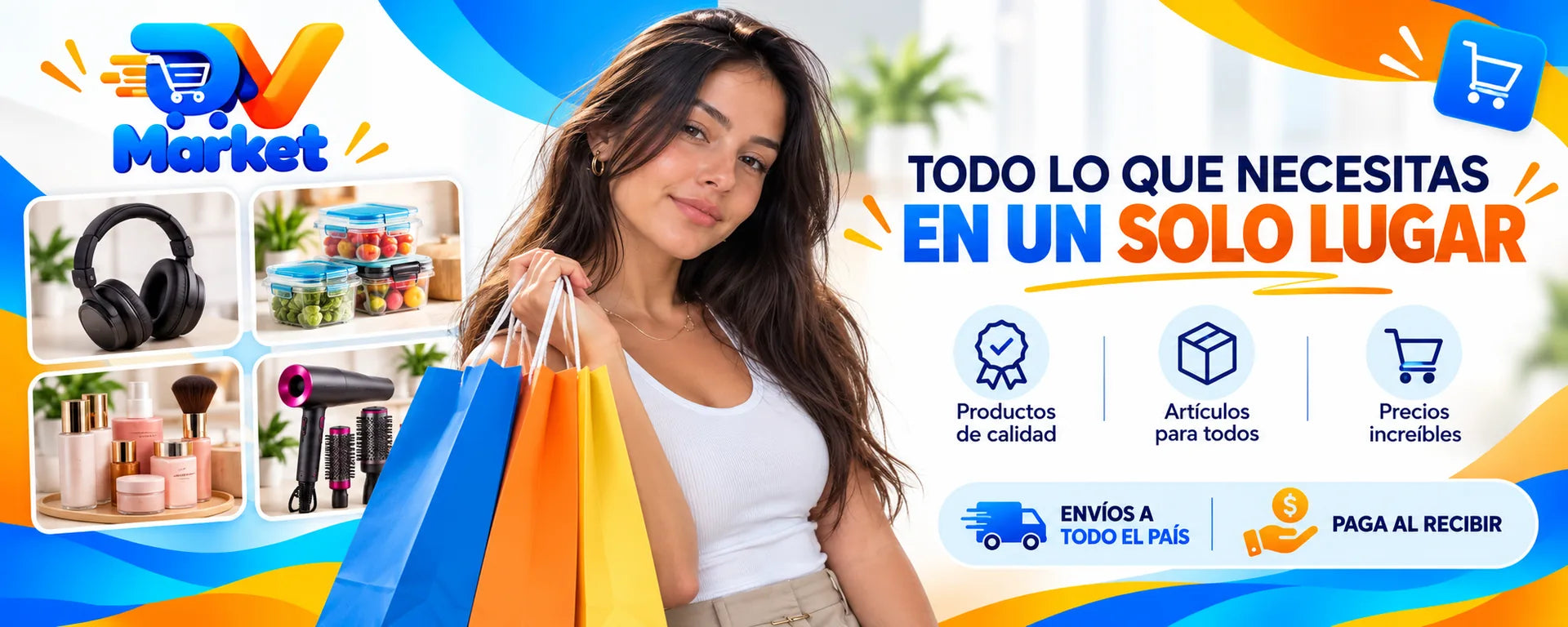 D&V Market: todo lo que necesitas en un solo lugar. Envíos a todo el país y pagas al recibir