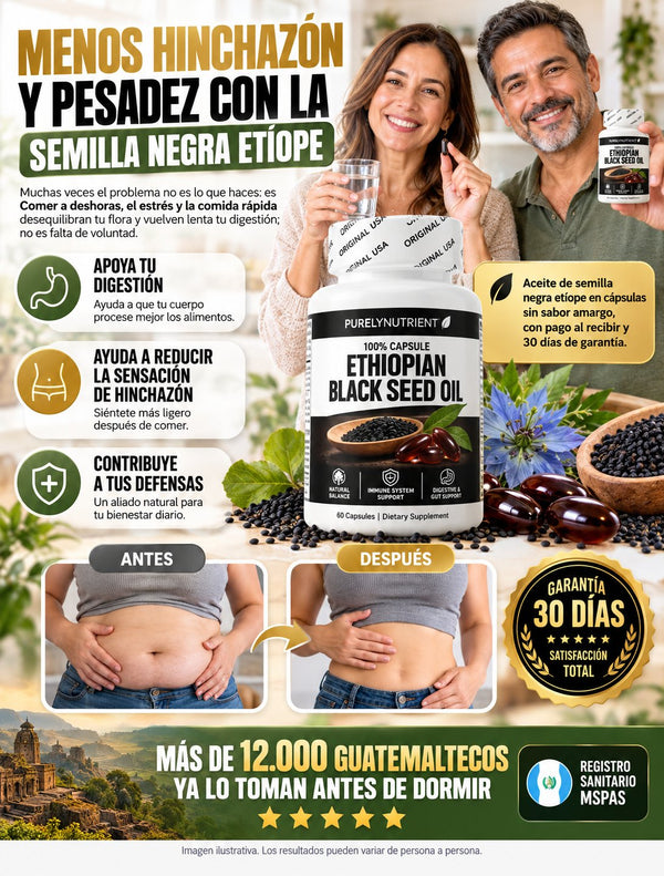 Aceite de Semilla Negra Etíope · 60 cápsulas — hero