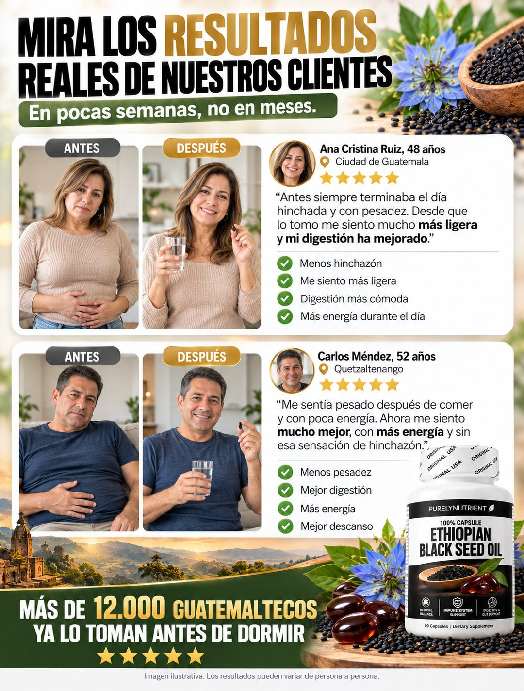 Aceite de Semilla Negra Etíope · 60 cápsulas