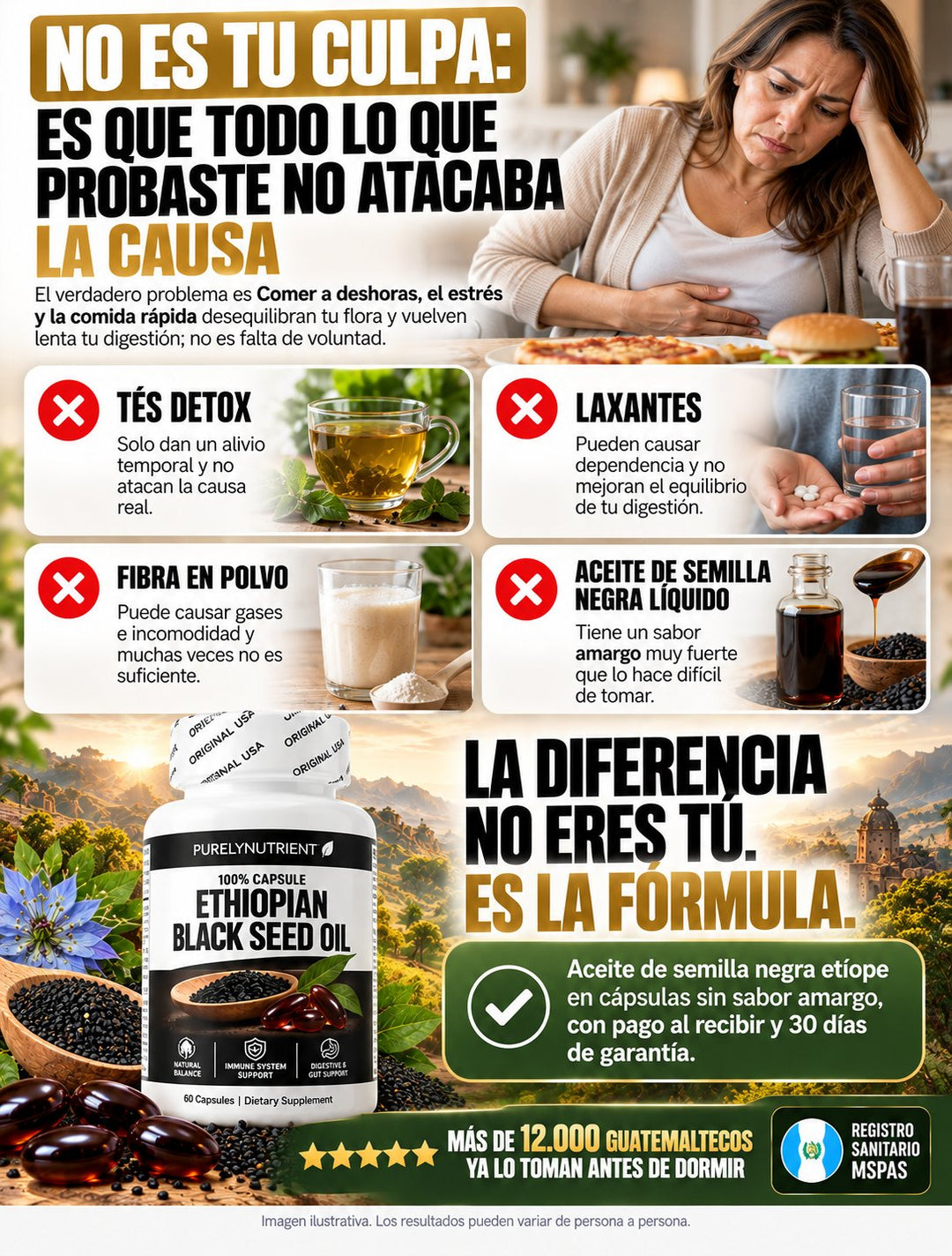 Aceite de Semilla Negra Etíope · 60 cápsulas