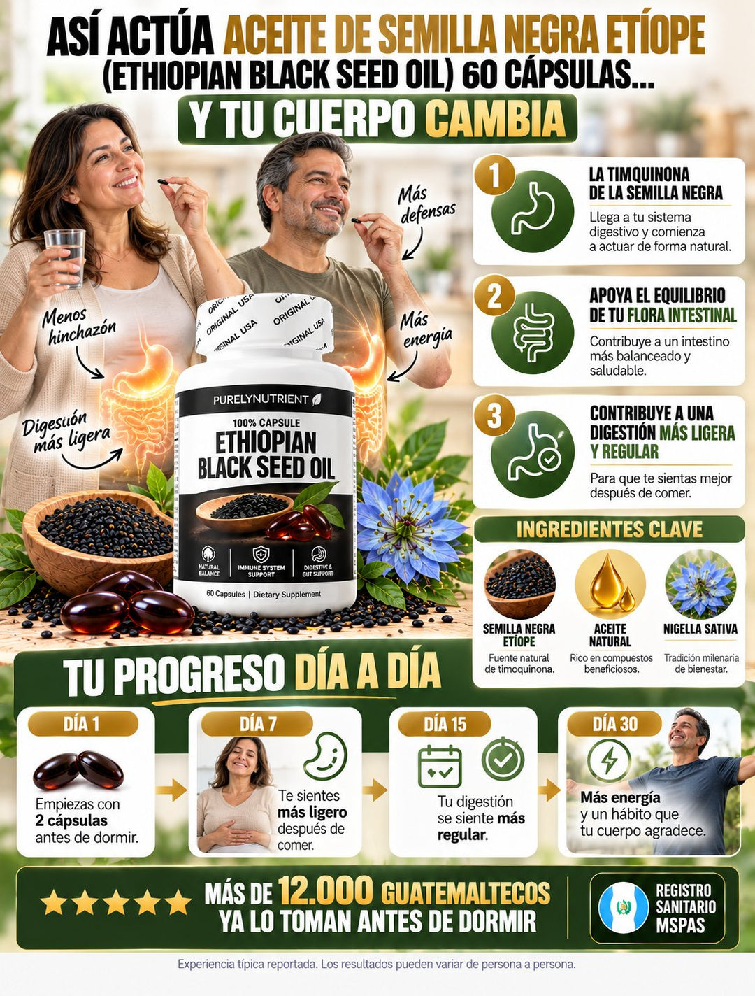 Aceite de Semilla Negra Etíope · 60 cápsulas