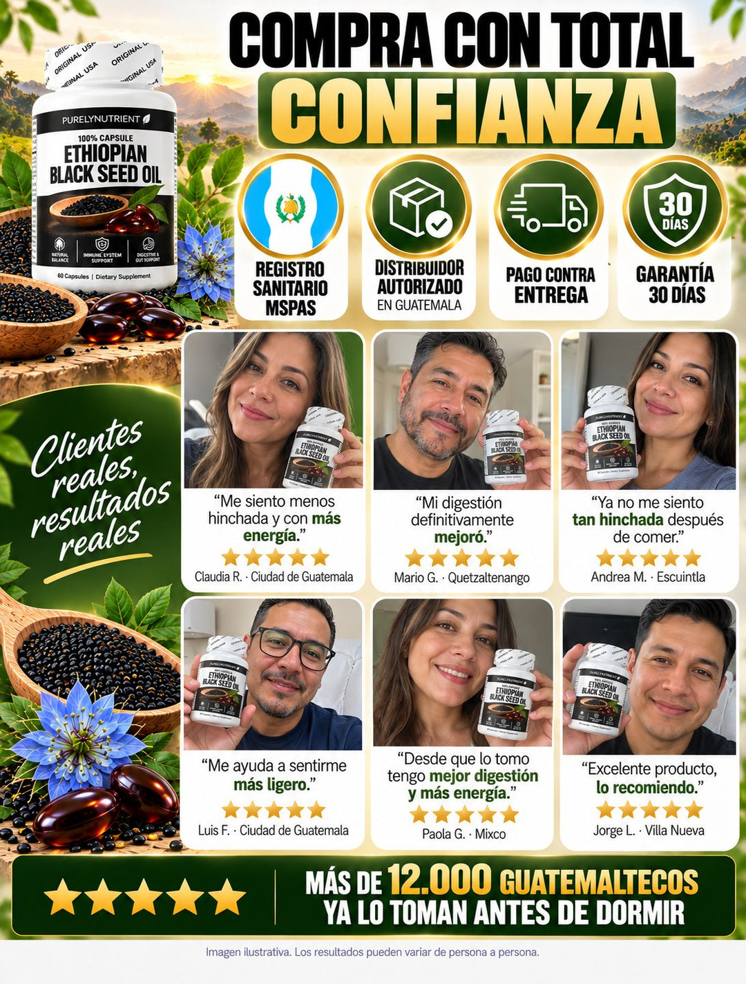 Aceite de Semilla Negra Etíope · 60 cápsulas